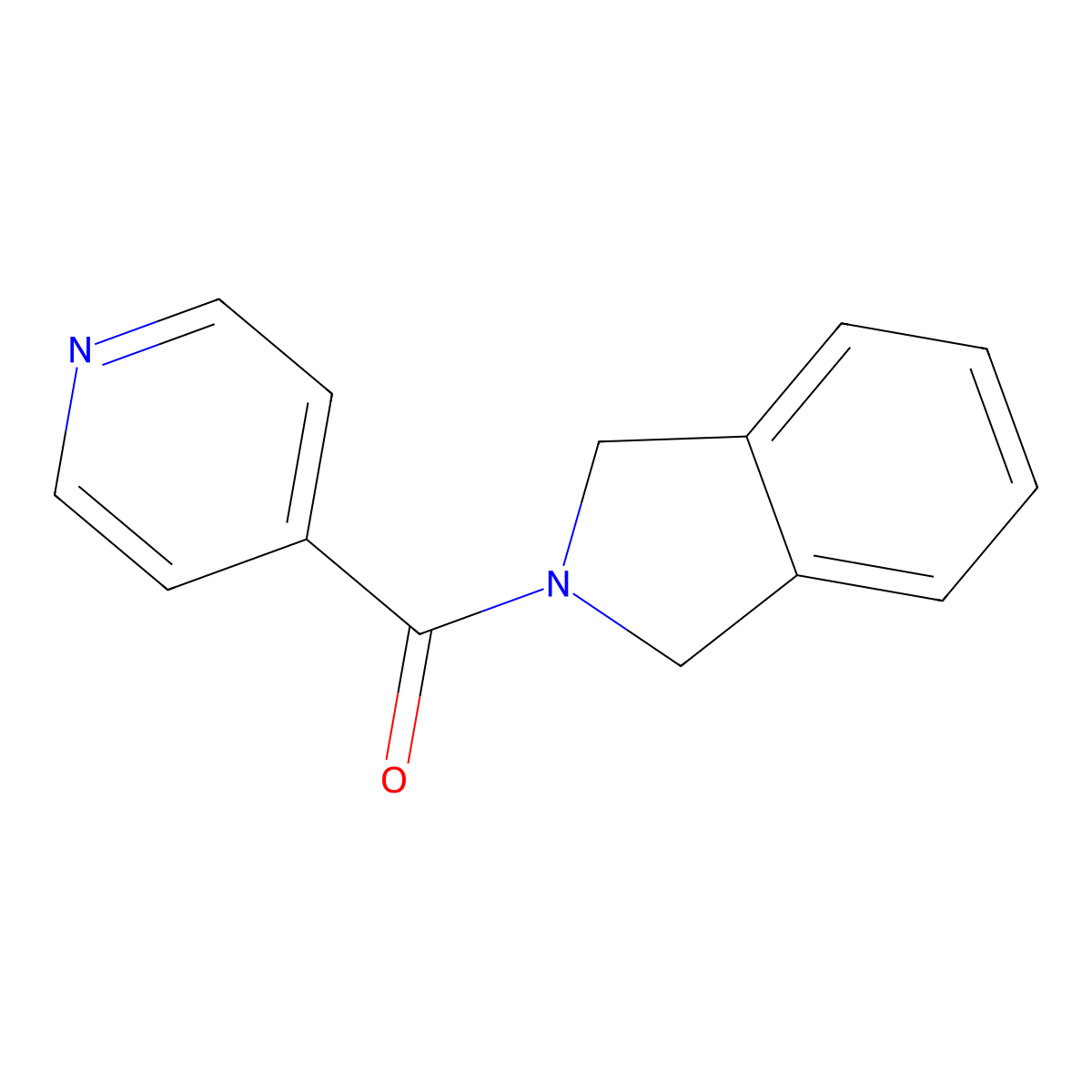 Isoindolin-2-yl(pyridin-4-yl)methanone molecular structure, CAS 1787743-73-0