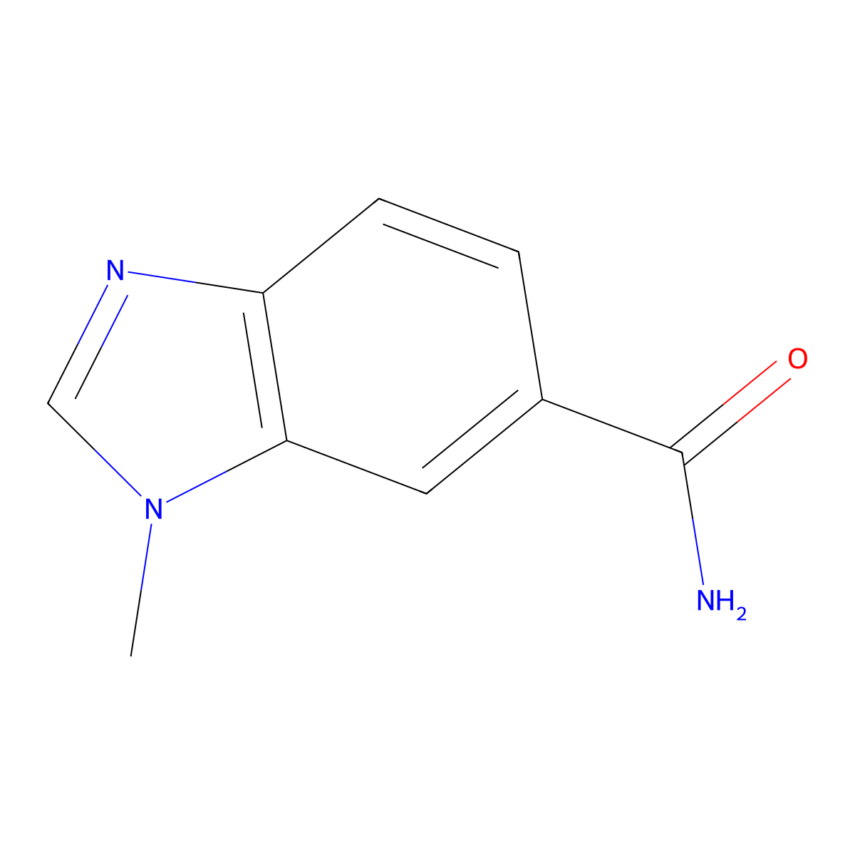 1-Methyl-1H-benzo[d]imidazole-6-carboxamide molecular structure, CAS 1787784-69-3