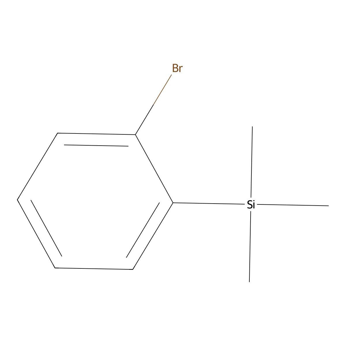 2-Bromophenyltrimethylsilane molecular structure, CAS 17878-37-4