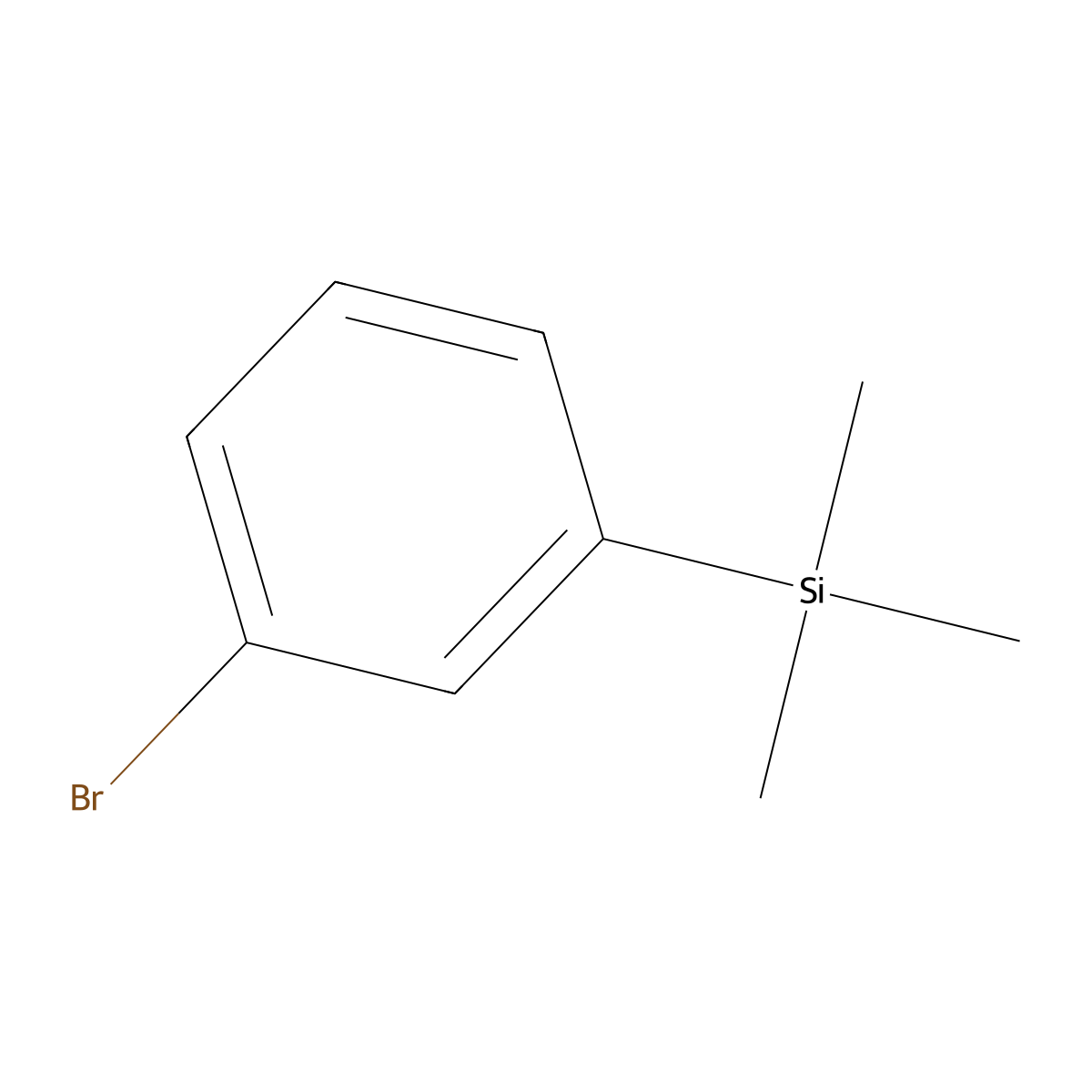 (3-Bromophenyl)trimethylsilane molecular structure, CAS 17878-47-6