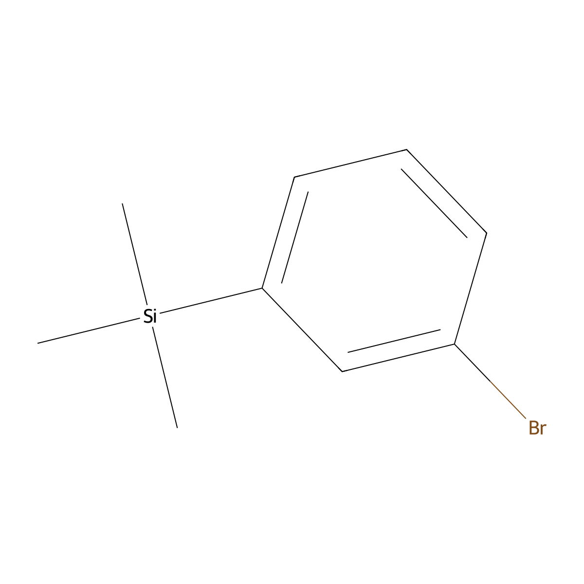 (3-Bromophenyl)trimethylsilane molecular structure, CAS 17878-47-6