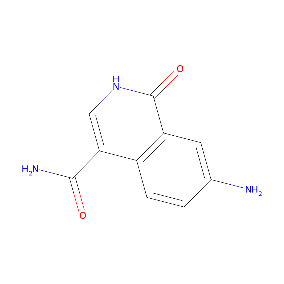 7-Amino-1-oxo-1,2-dihydroisoquinoline-4-carboxamide molecular structure, CAS 1787857-96-8