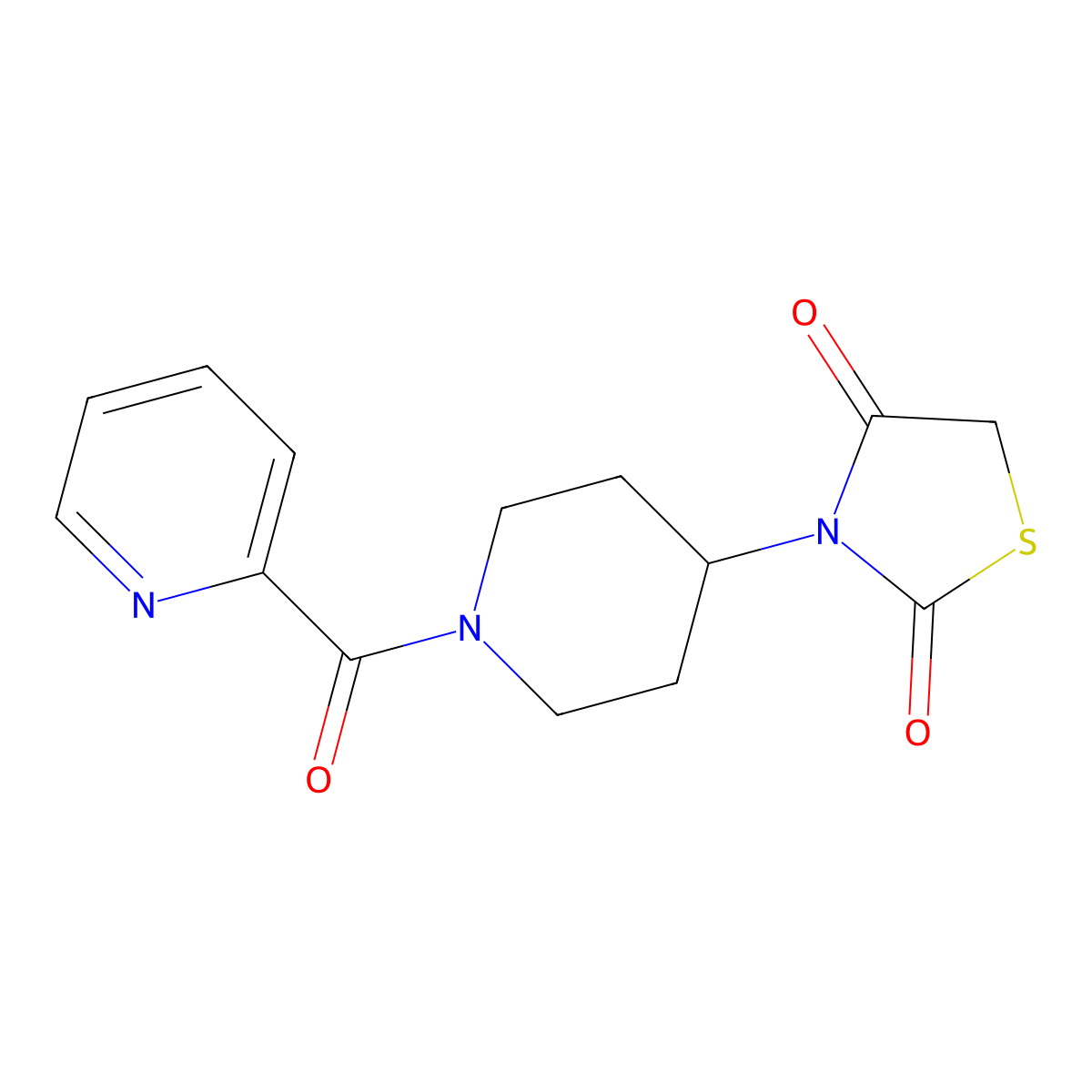 3-(1-Picolinoylpiperidin-4-yl)thiazolidine-2,4-dione molecular structure, CAS 1787881-59-7