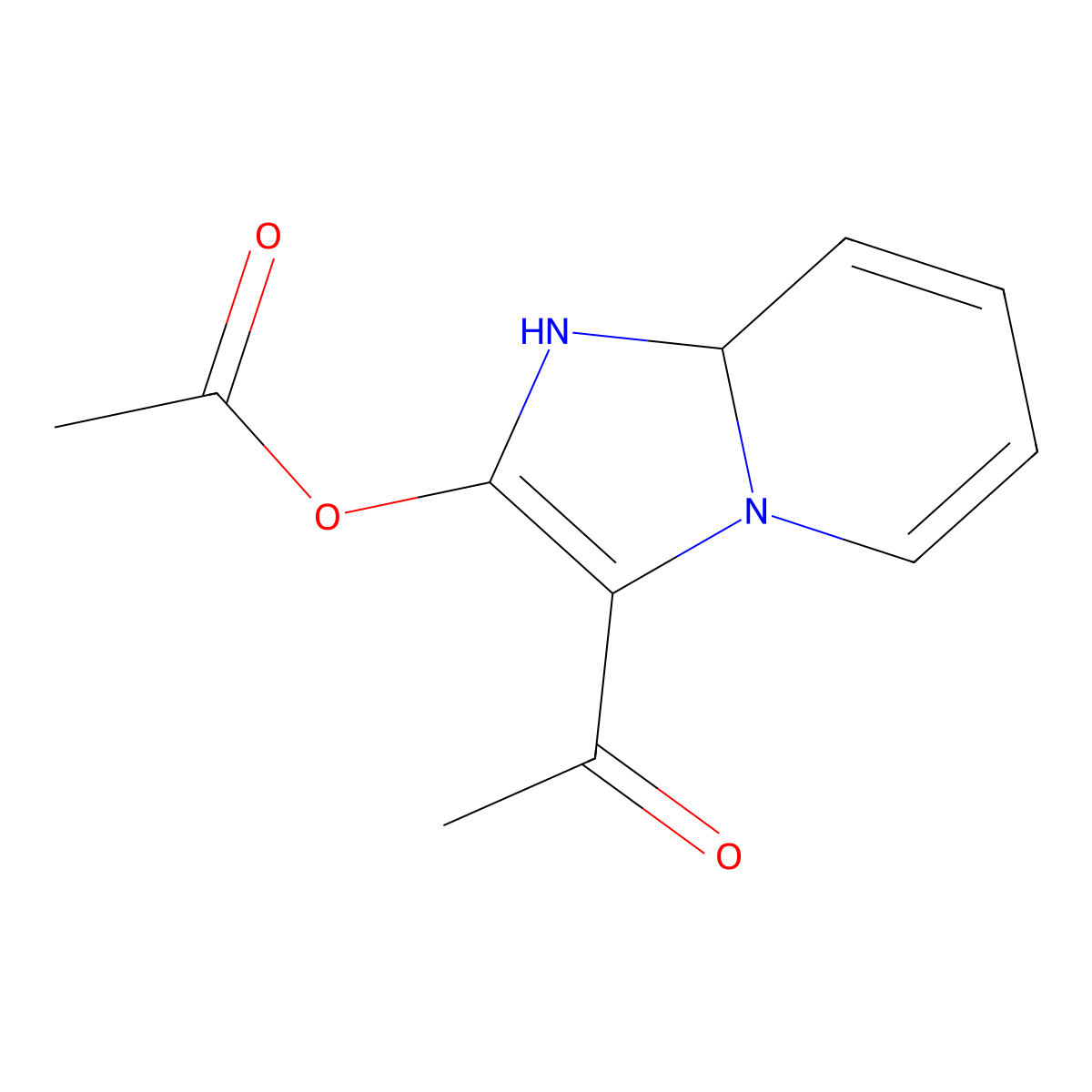 3-Acetyl-1,8a-dihydroimidazo[1,2-a]pyridin-2-yl acetate molecular structure, CAS 1787891-78-4