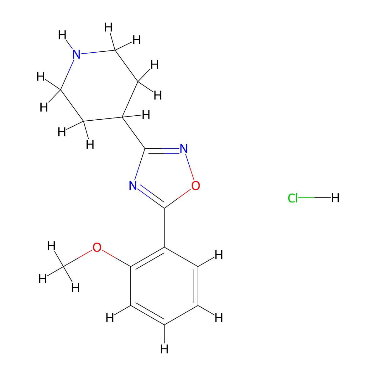 4-[5-(2-Methoxyphenyl)-1,2,4-oxadiazol-3-yl]piperidine hydrochloride molecular structure, CAS 1787896-62-1