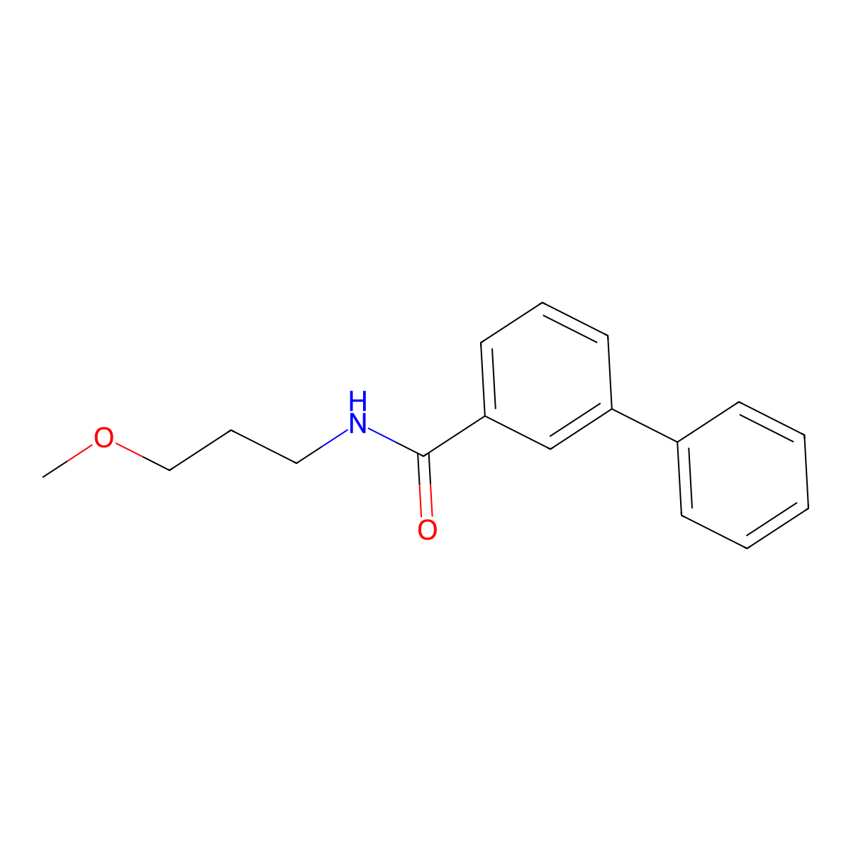 N-(3-Methoxypropyl)[1,1'-biphenyl]-3-carboxamide molecular structure, CAS 1787910-12-6