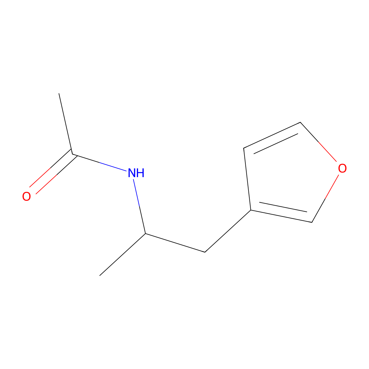 N-[1-(furan-3-yl)propan-2-yl]acetamide molecular structure, CAS 1787914-69-5