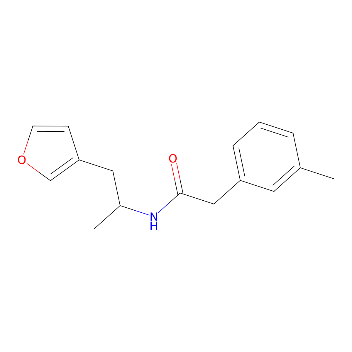 N-(1-(furan-3-yl)propan-2-yl)-2-(m-tolyl)acetamide molecular structure, CAS 1787914-73-1