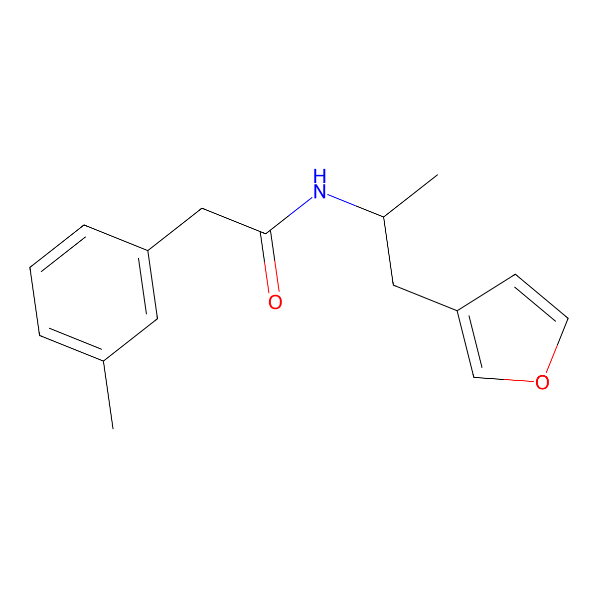 N-(1-(furan-3-yl)propan-2-yl)-2-(m-tolyl)acetamide molecular structure, CAS 1787914-73-1