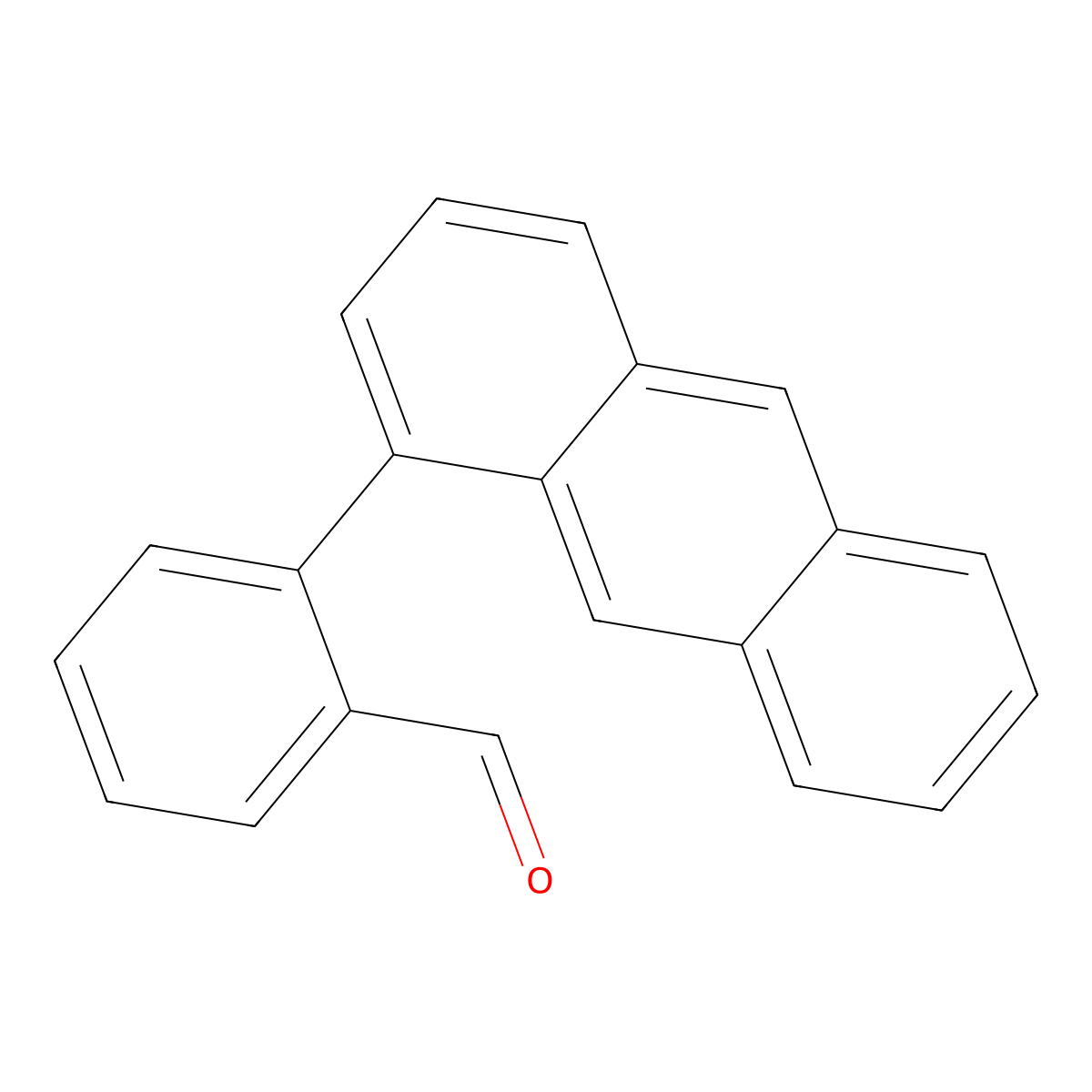 2-(Anthracen-1-YL)benzaldehyde molecular structure, CAS 1788-04-1