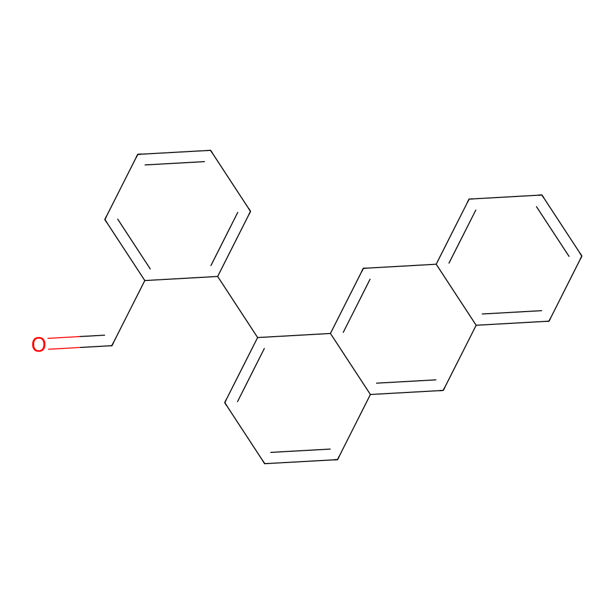 2-(Anthracen-1-YL)benzaldehyde molecular structure, CAS 1788-04-1