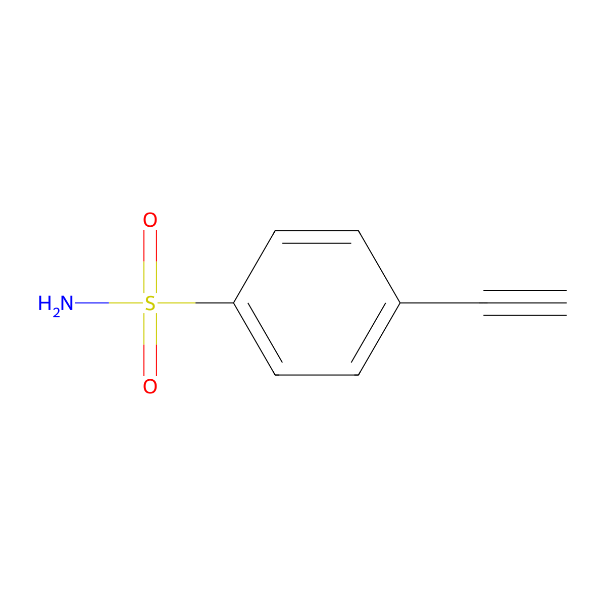 4-Ethynylbenzenesulfonamide molecular structure, CAS 1788-08-5
