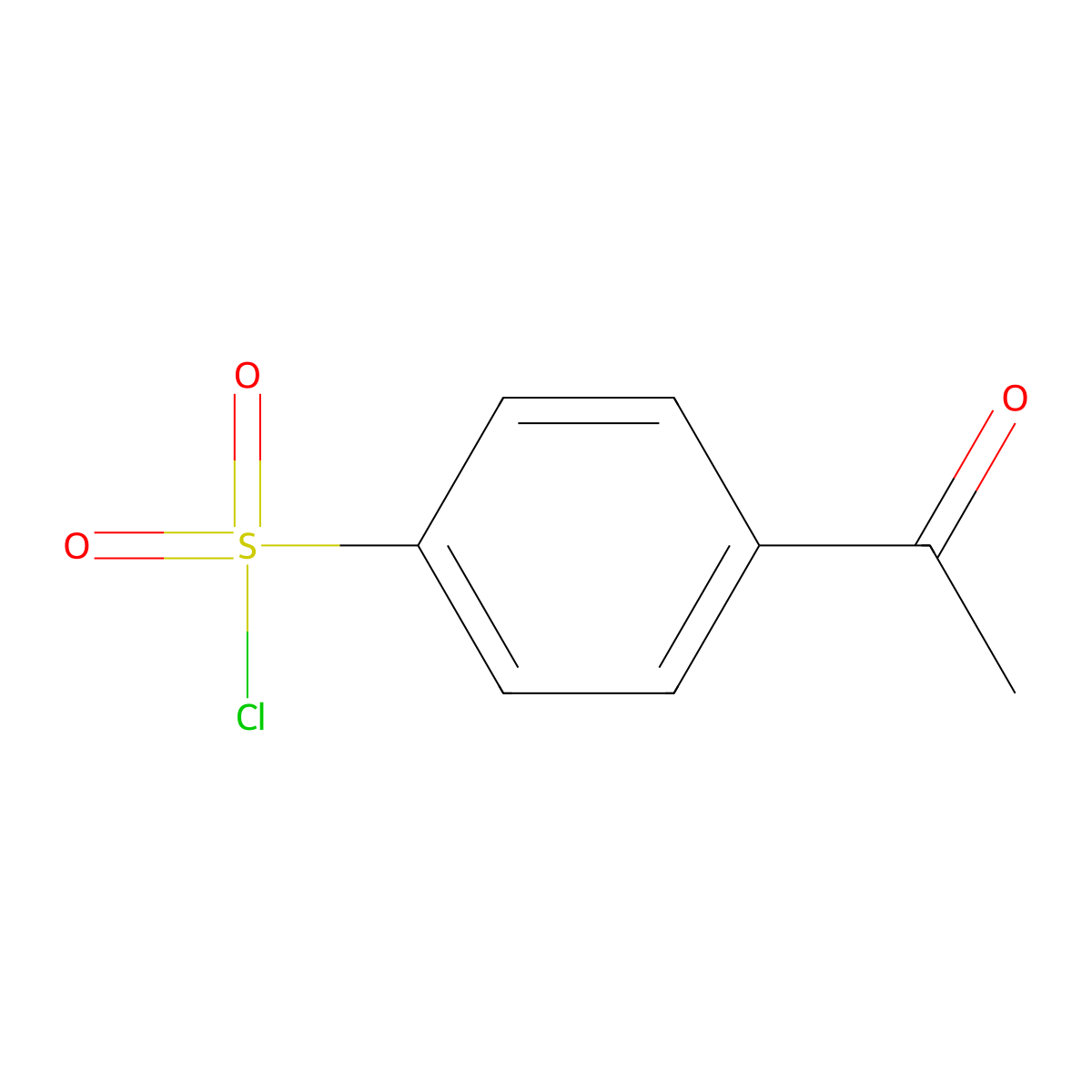 4-Acetylbenzenesulfonyl chloride molecular structure, CAS 1788-10-9