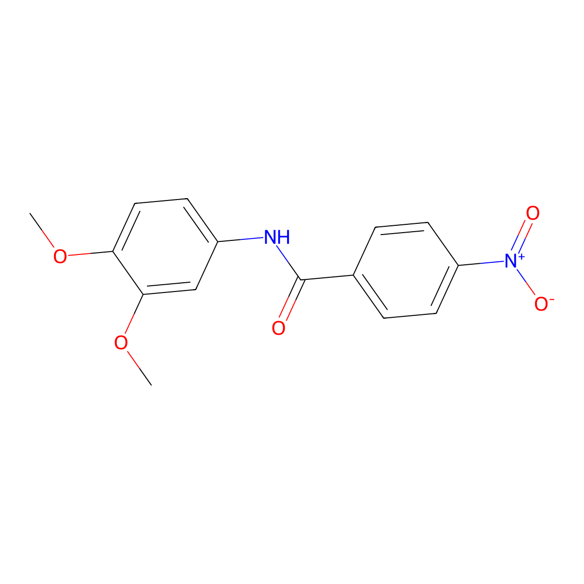 N-(3,4-dimethoxyphenyl)-4-nitrobenzamide molecular structure, CAS 178803-91-3