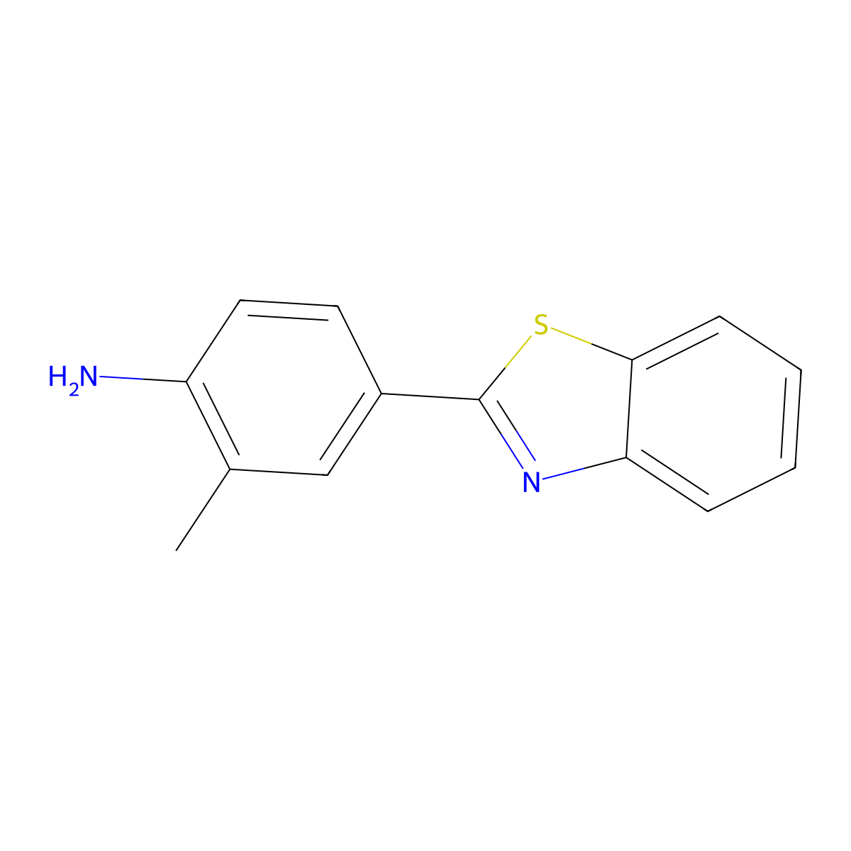 4-(1,3-Benzothiazol-2-Yl)-2-Methylaniline molecular structure, CAS 178804-04-1