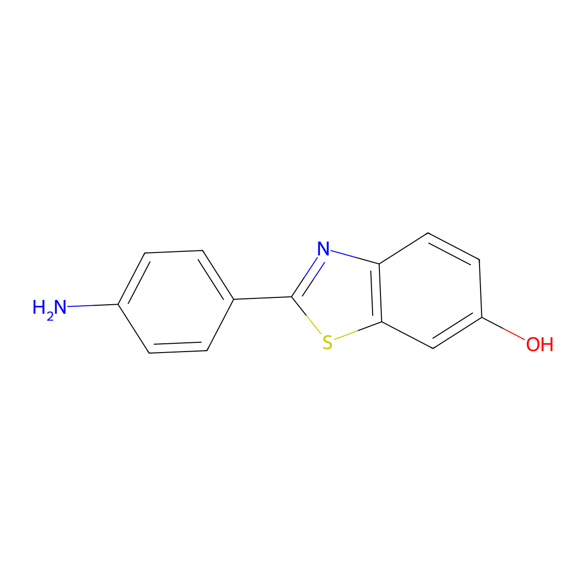 2-(4-Aminophenyl)benzo[d]thiazol-6-ol molecular structure, CAS 178804-18-7
