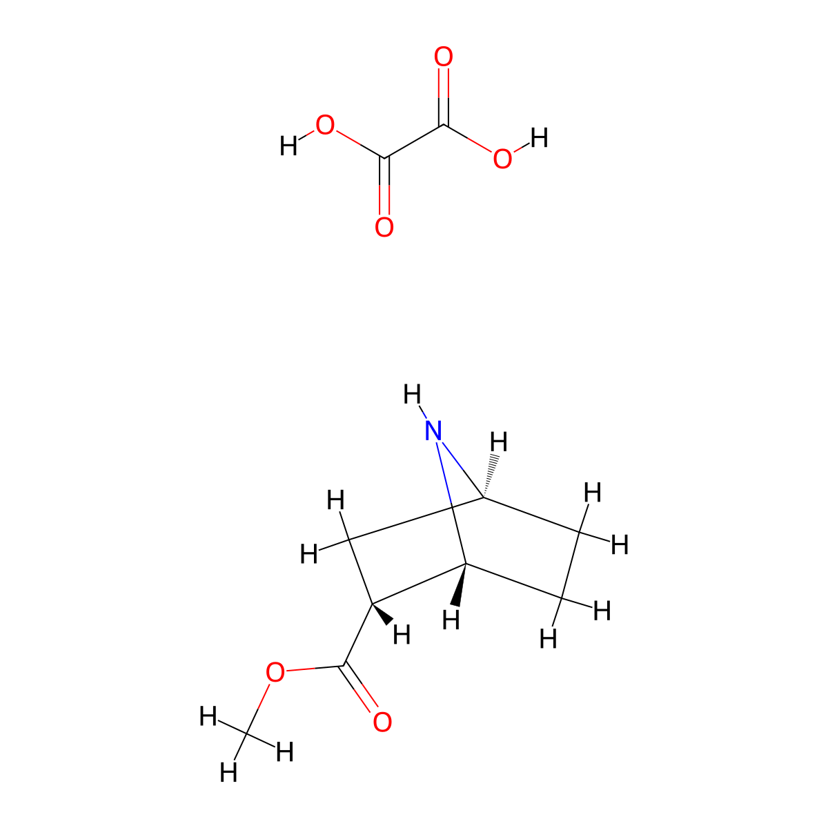 (1R,2R,4S)-Methyl 7-azabicyclo[2.2.1]heptane-2-carboxylate oxalate molecular structure, CAS 1788041-49-5