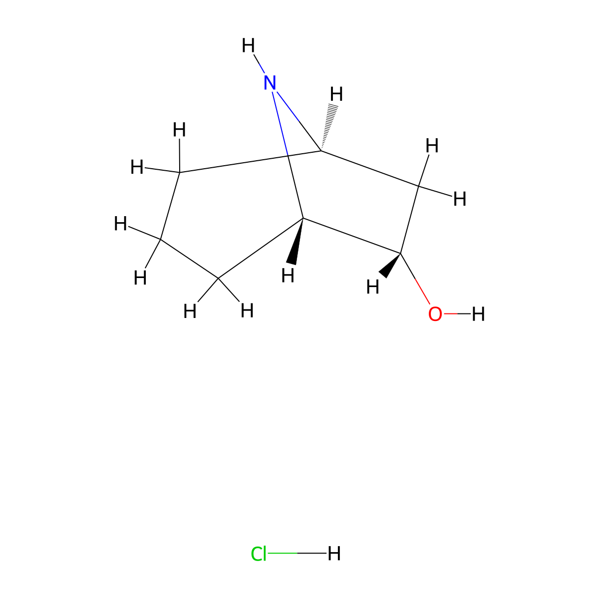 (1R,5S,6S)-rel-8-Azabicyclo[3.2.1]octan-6-ol hydrochloride molecular structure, CAS 1788041-50-8