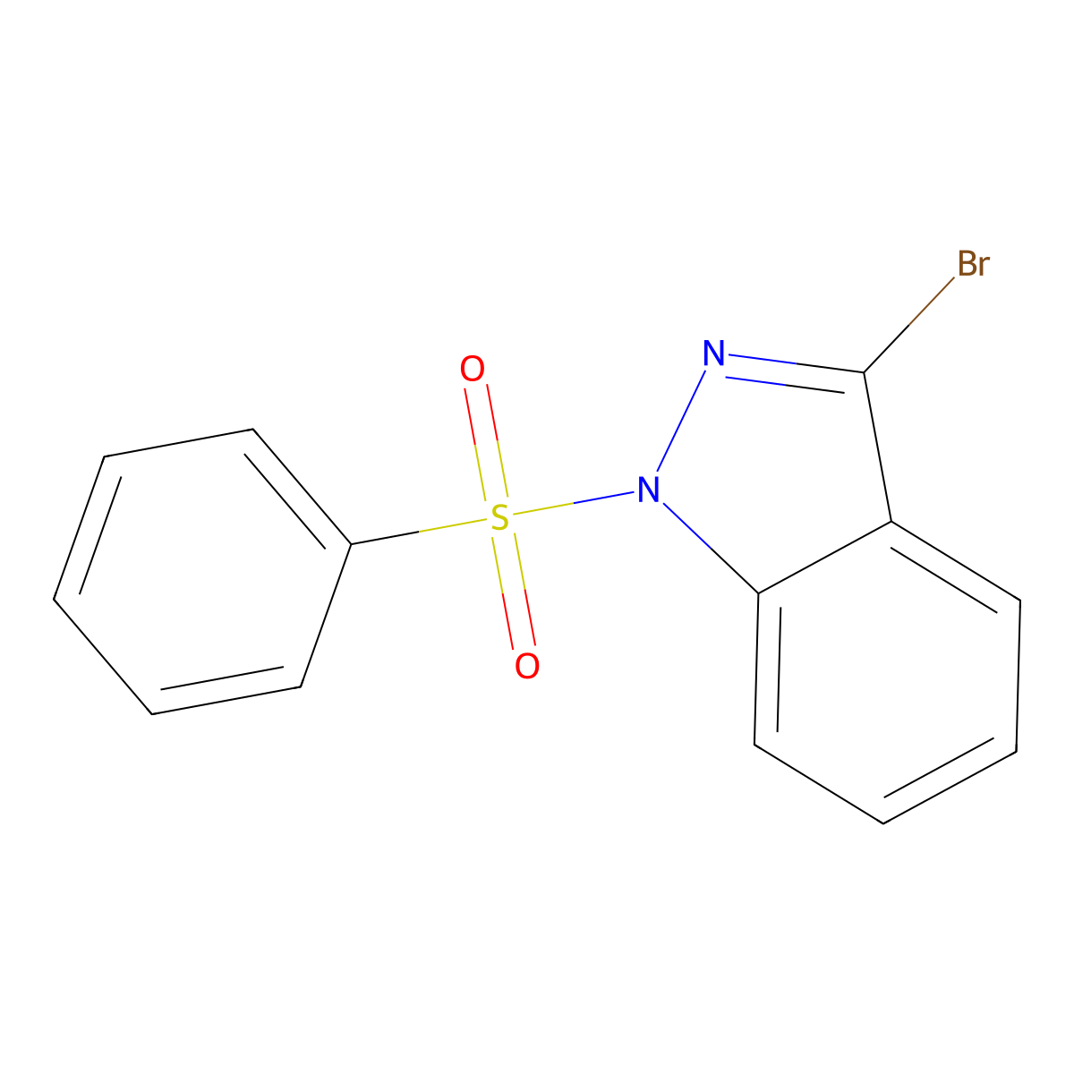 1-(Benzenesulfonyl)-3-bromo-1H-indazole molecular structure, CAS 1788041-55-3