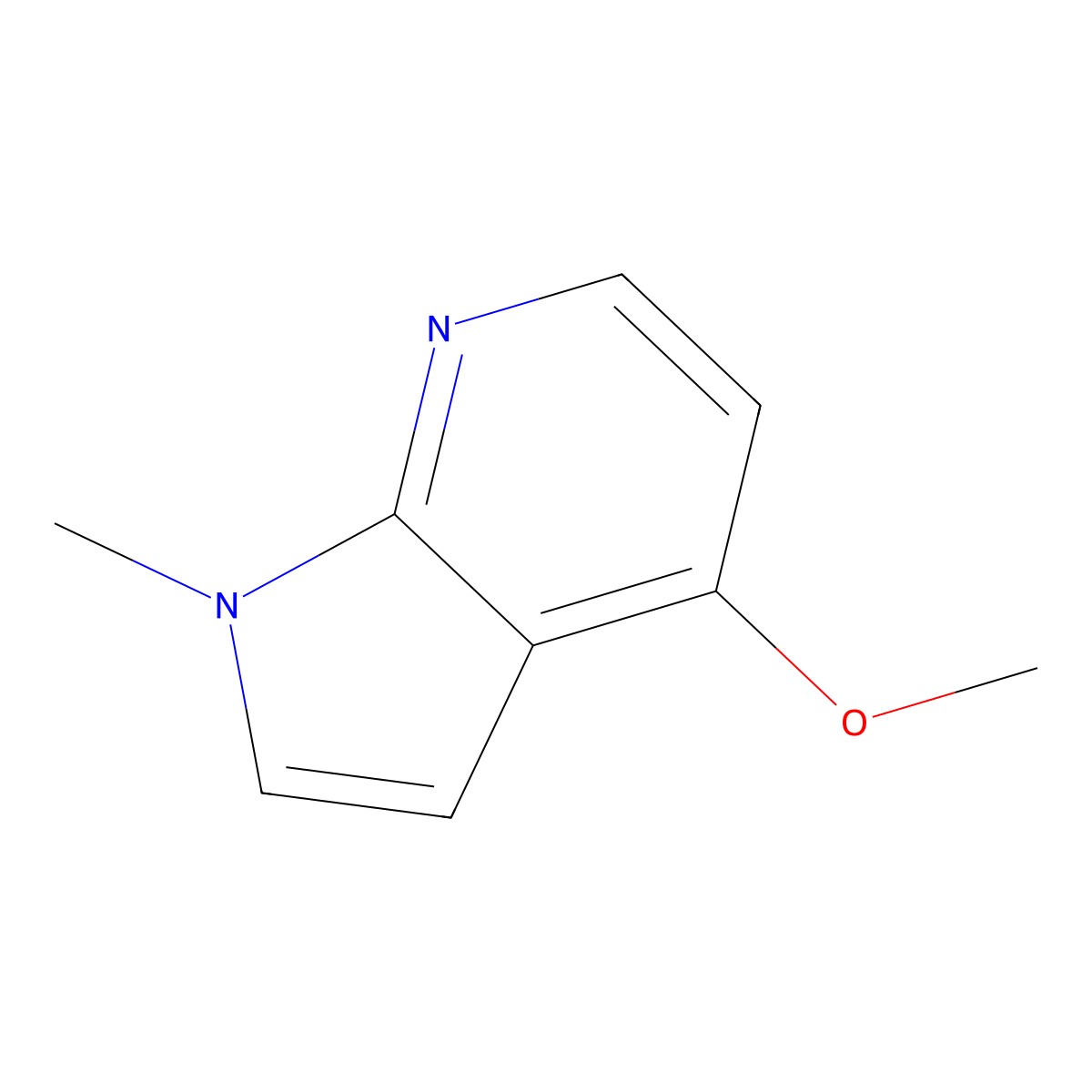 4-Methoxy-1-methyl-1H-pyrrolo[2,3-b]pyridine molecular structure, CAS 1788041-65-5