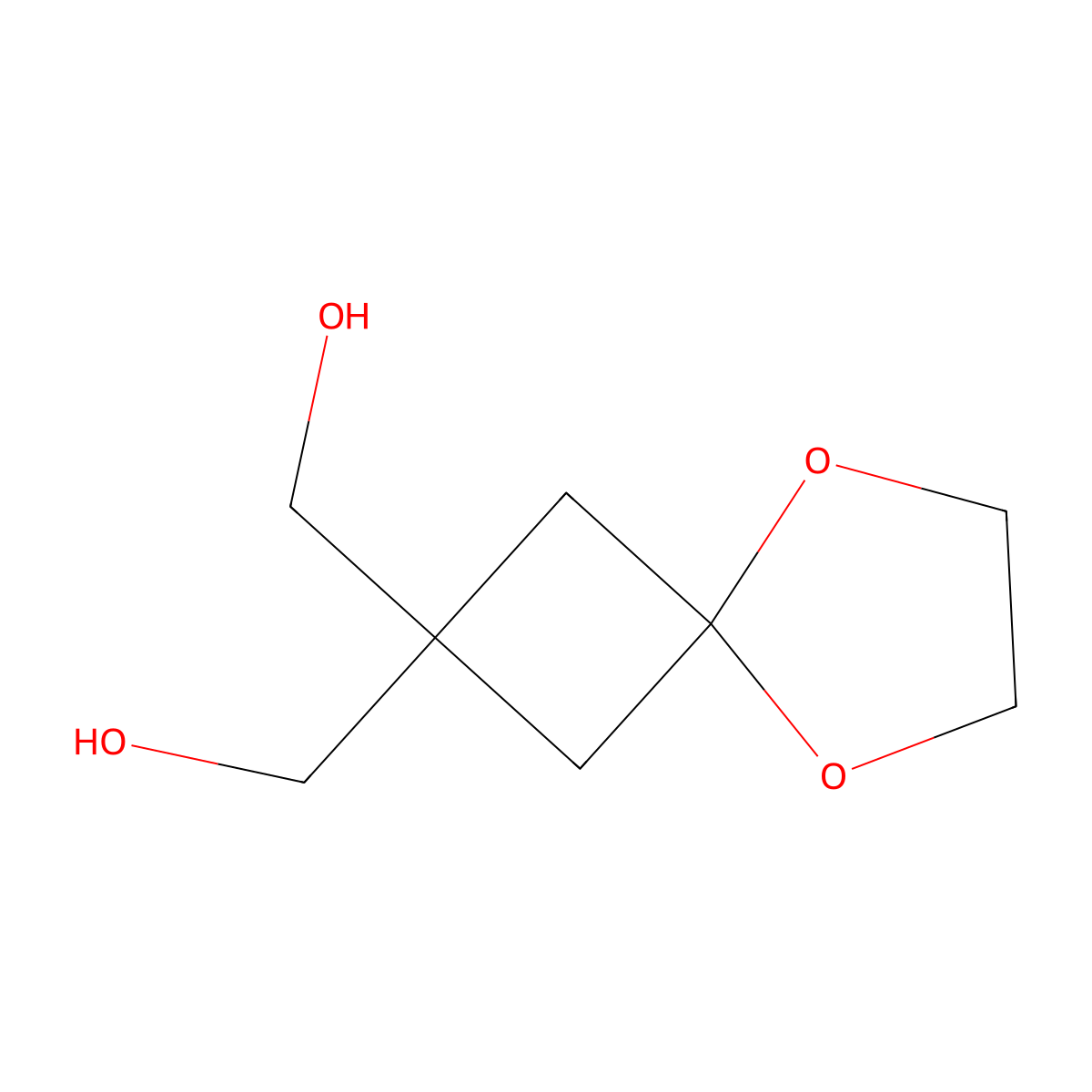 [2-(Hydroxymethyl)-5,8-dioxaspiro[3.4]octan-2-yl]methanol molecular structure, CAS 1788043-96-8