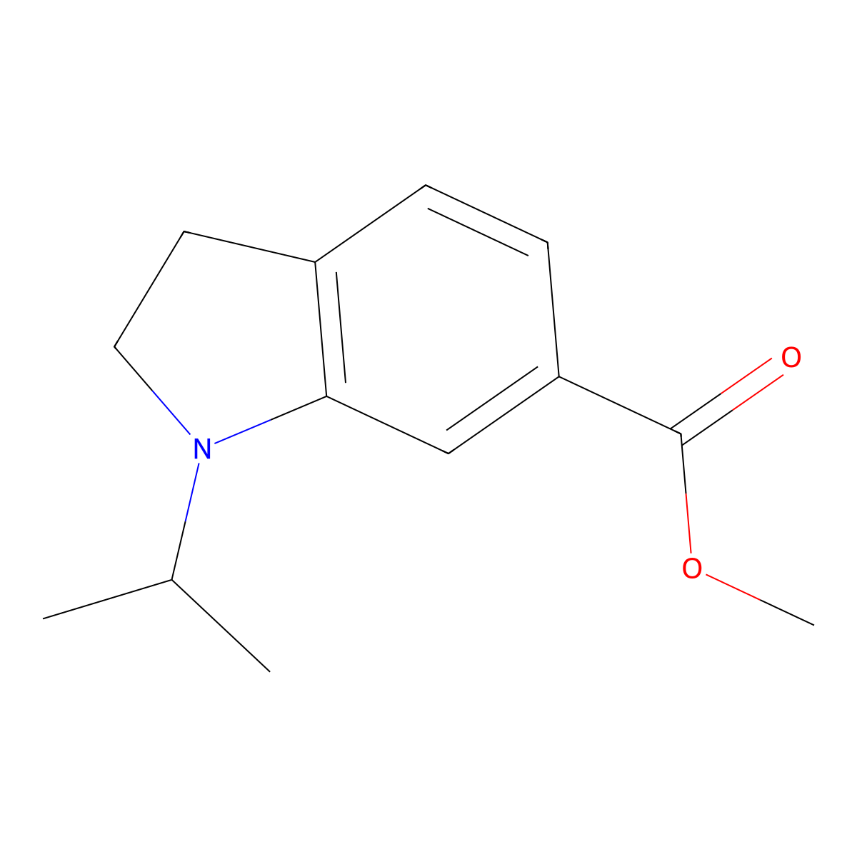 Methyl 1-isopropylindoline-6-carboxylate molecular structure, CAS 1788044-05-2