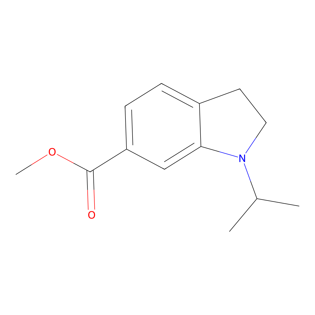 Methyl 1-isopropylindoline-6-carboxylate molecular structure, CAS 1788044-05-2