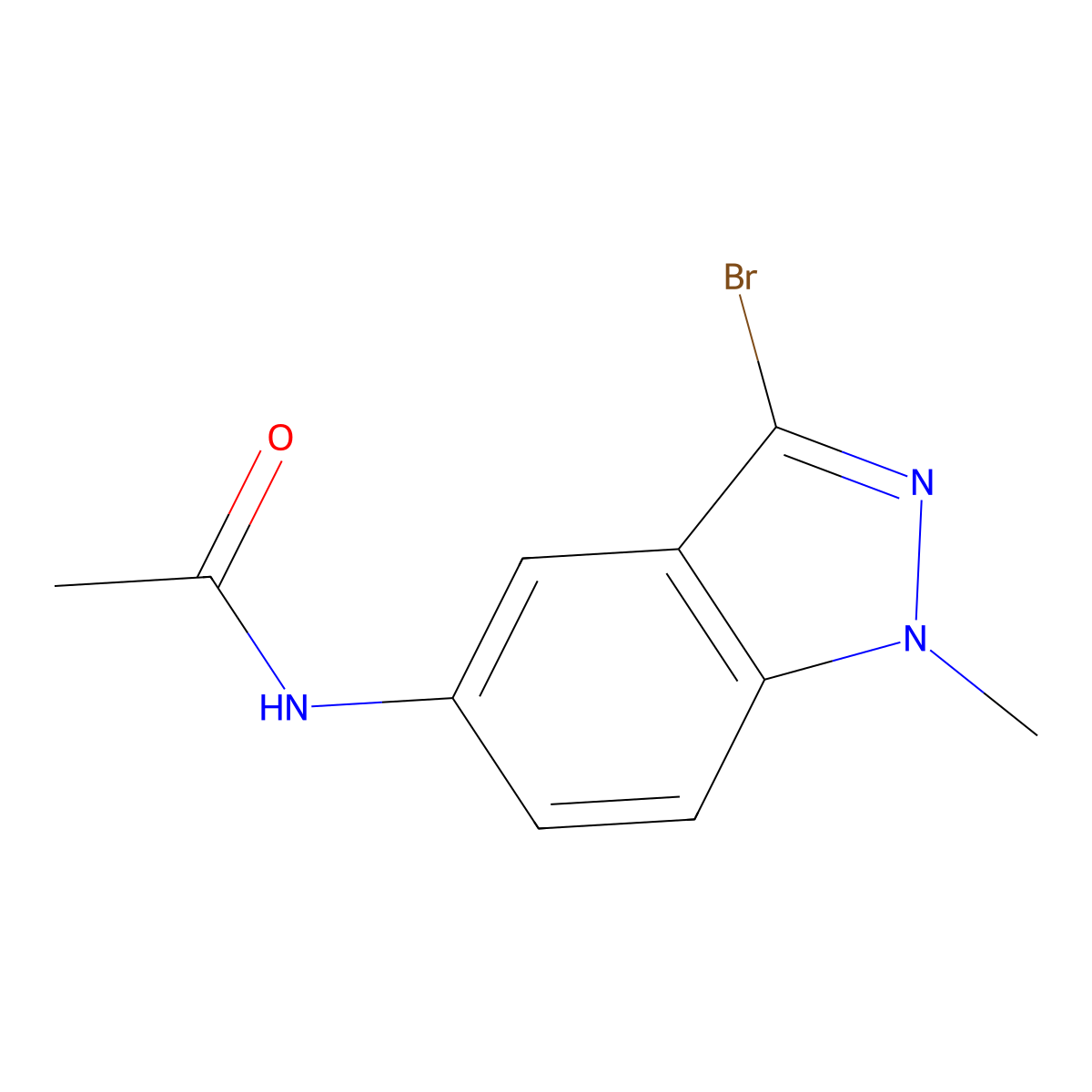 n-(3-Bromo-1-methyl-1h-indazol-5-yl)acetamide molecular structure, CAS 1788044-08-5