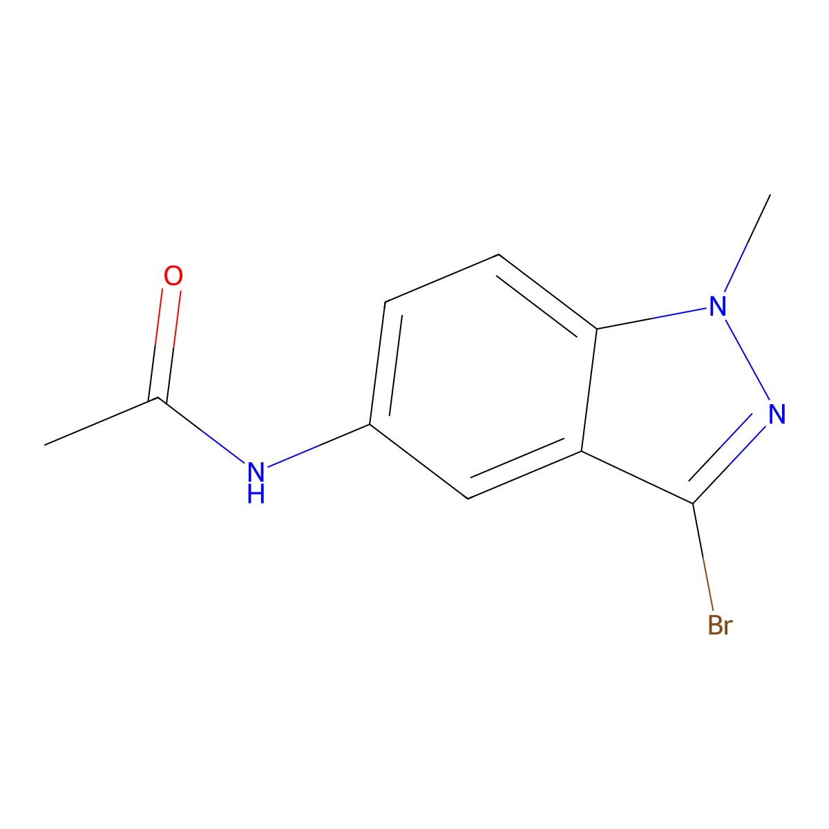 n-(3-Bromo-1-methyl-1h-indazol-5-yl)acetamide molecular structure, CAS 1788044-08-5
