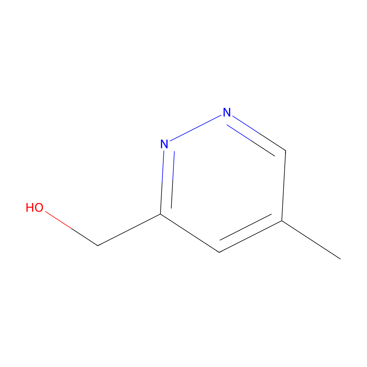 (5-Methylpyridazin-3-yl)methanol molecular structure, CAS 1788044-13-2