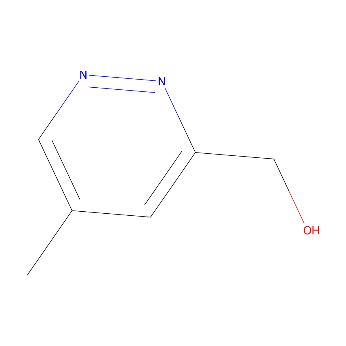 (5-Methylpyridazin-3-yl)methanol molecular structure, CAS 1788044-13-2