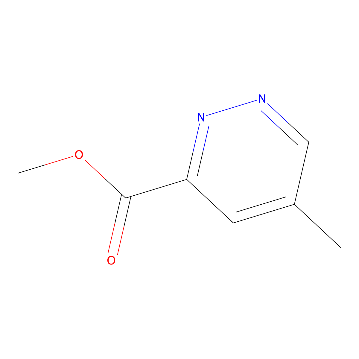 Methyl 5-methylpyridazine-3-carboxylate molecular structure, CAS 1788044-15-4