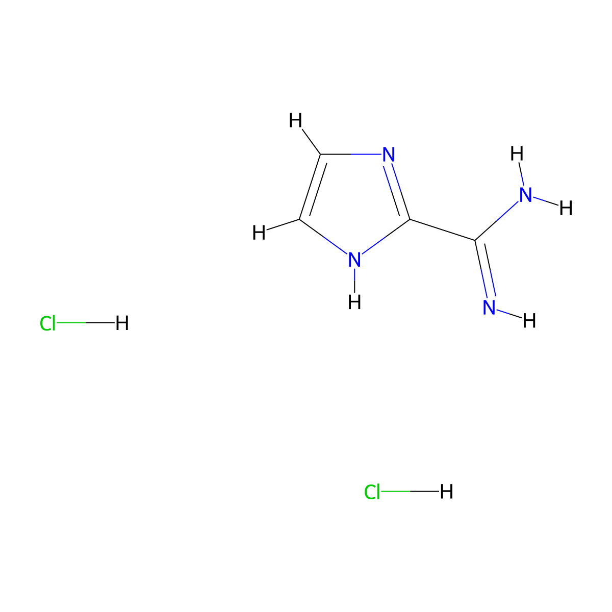 1H-imidazole-2-carboximidamide dihydrochloride molecular structure, CAS 1788054-71-6