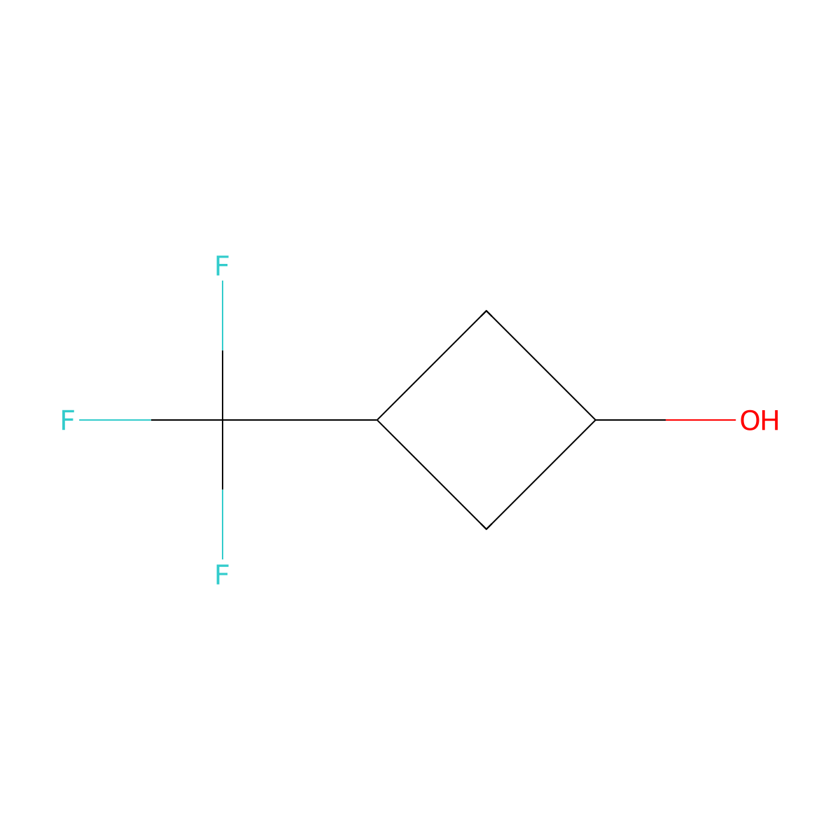 3-(Trifluoromethyl)cyclobutan-1-ol molecular structure, CAS 1788054-83-0