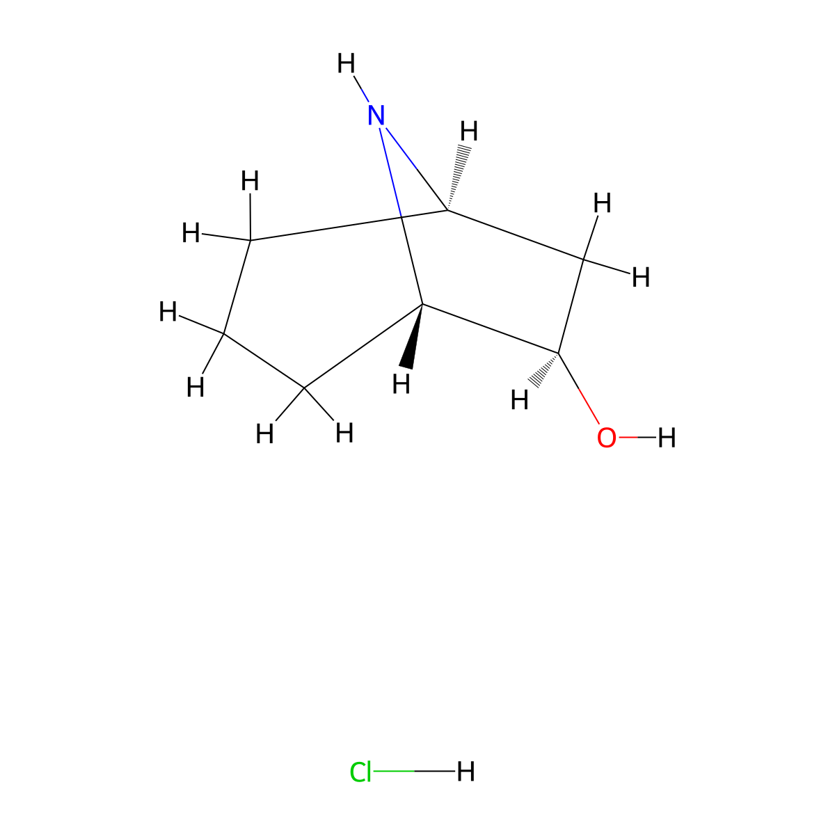 (1R,5S,6R)-rel-8-Azabicyclo[3.2.1]octan-6-ol hydrochloride molecular structure, CAS 1788054-92-1