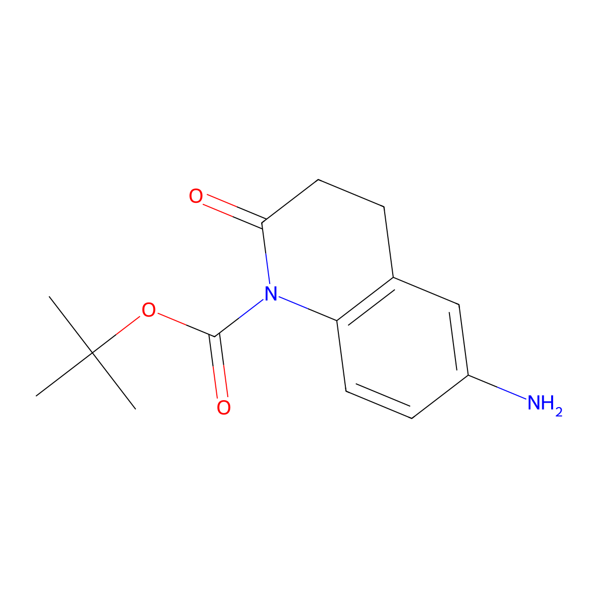 tert-Butyl 6-amino-2-oxo-3,4-dihydroquinoline-1(2H)-carboxylate molecular structure, CAS 1788054-94-3