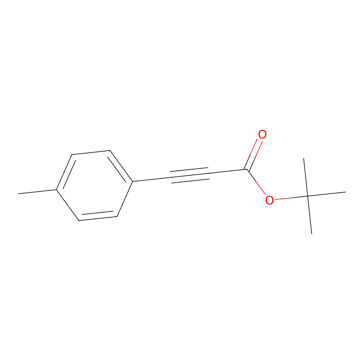 Tert-butyl 3-(4-methylphenyl)prop-2-ynoate molecular structure, CAS 1788062-39-4