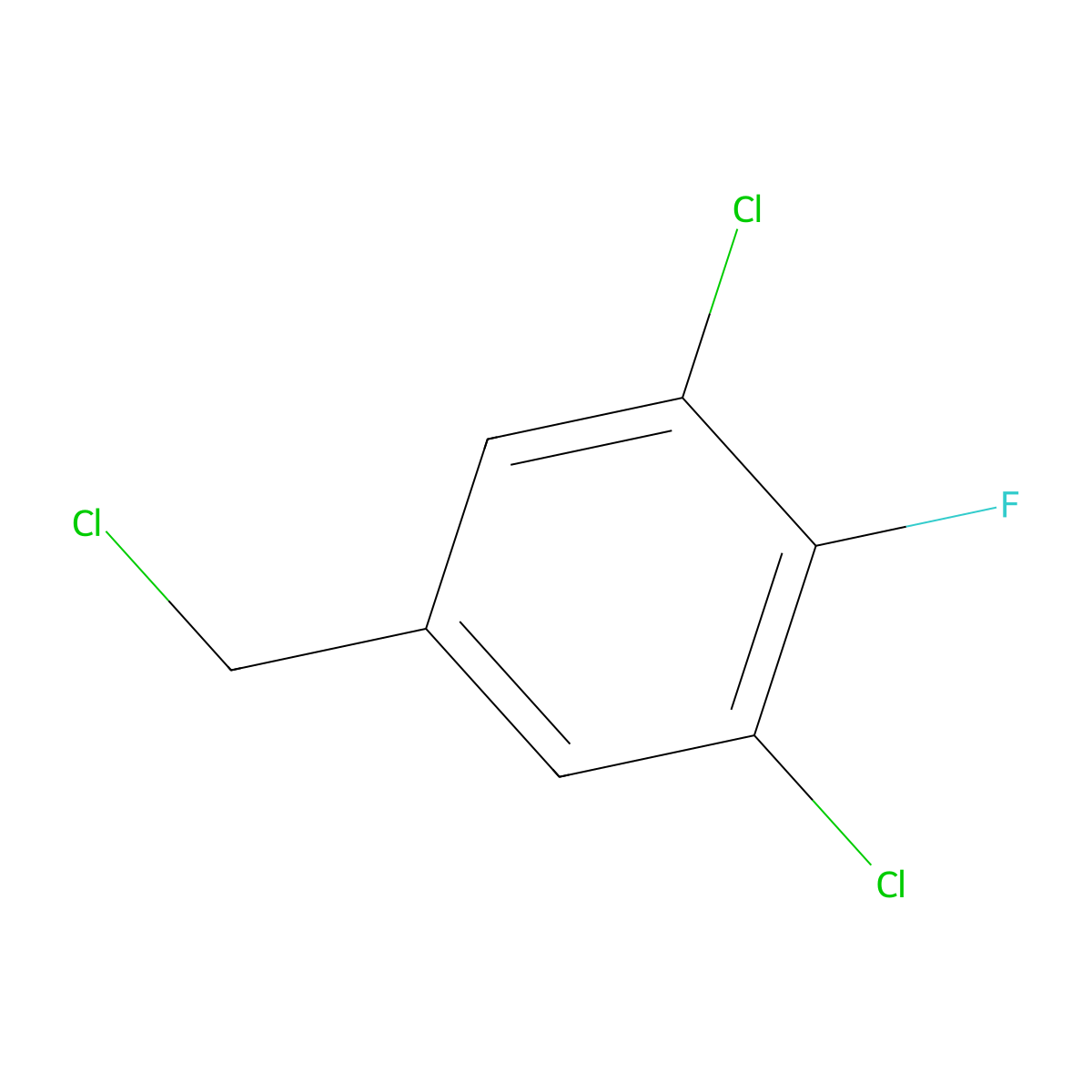 1,3-Dichloro-5-(chloromethyl)-2-fluorobenzene molecular structure, CAS 1788077-32-6