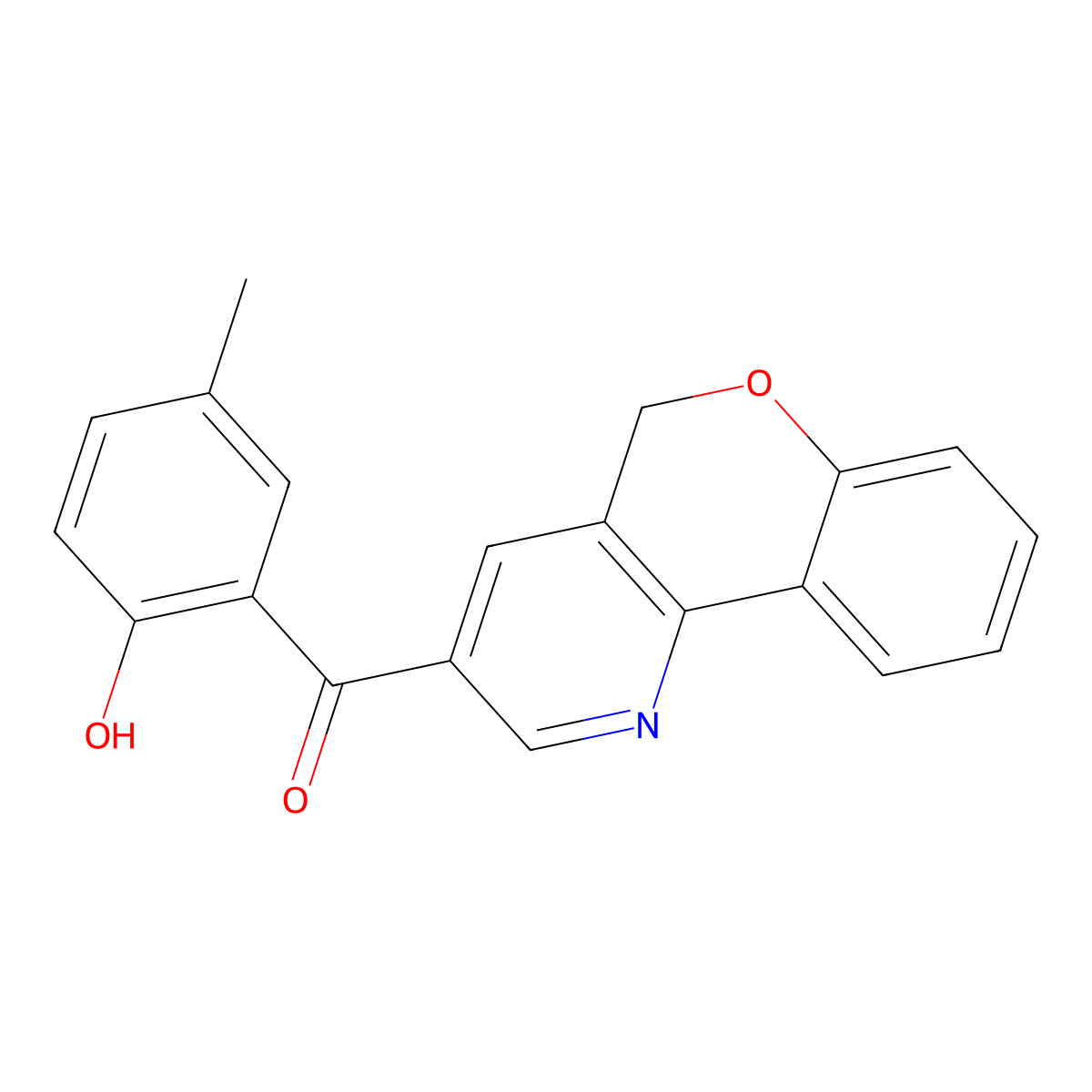 5H-chromeno[4,3-b]pyridin-3-yl(2-hydroxy-5-methylphenyl)methanone molecular structure, CAS 178808-85-0