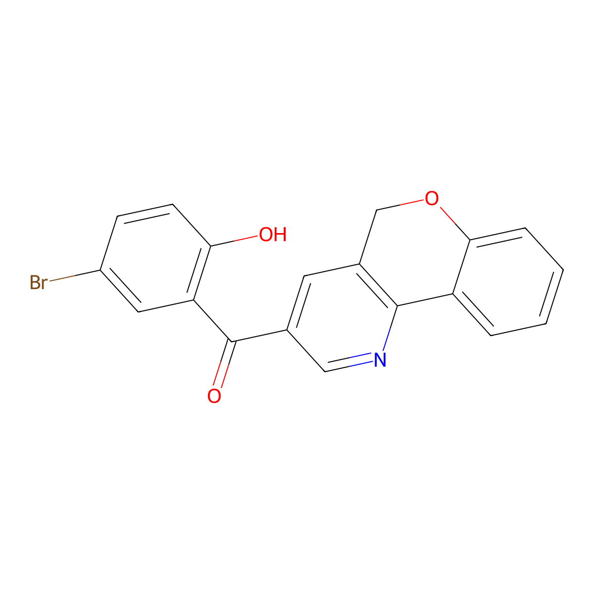 (5-bromo-2-hydroxyphenyl)(5H-chromeno[4,3-b]pyridin-3-yl)methanone molecular structure, CAS 178808-87-2