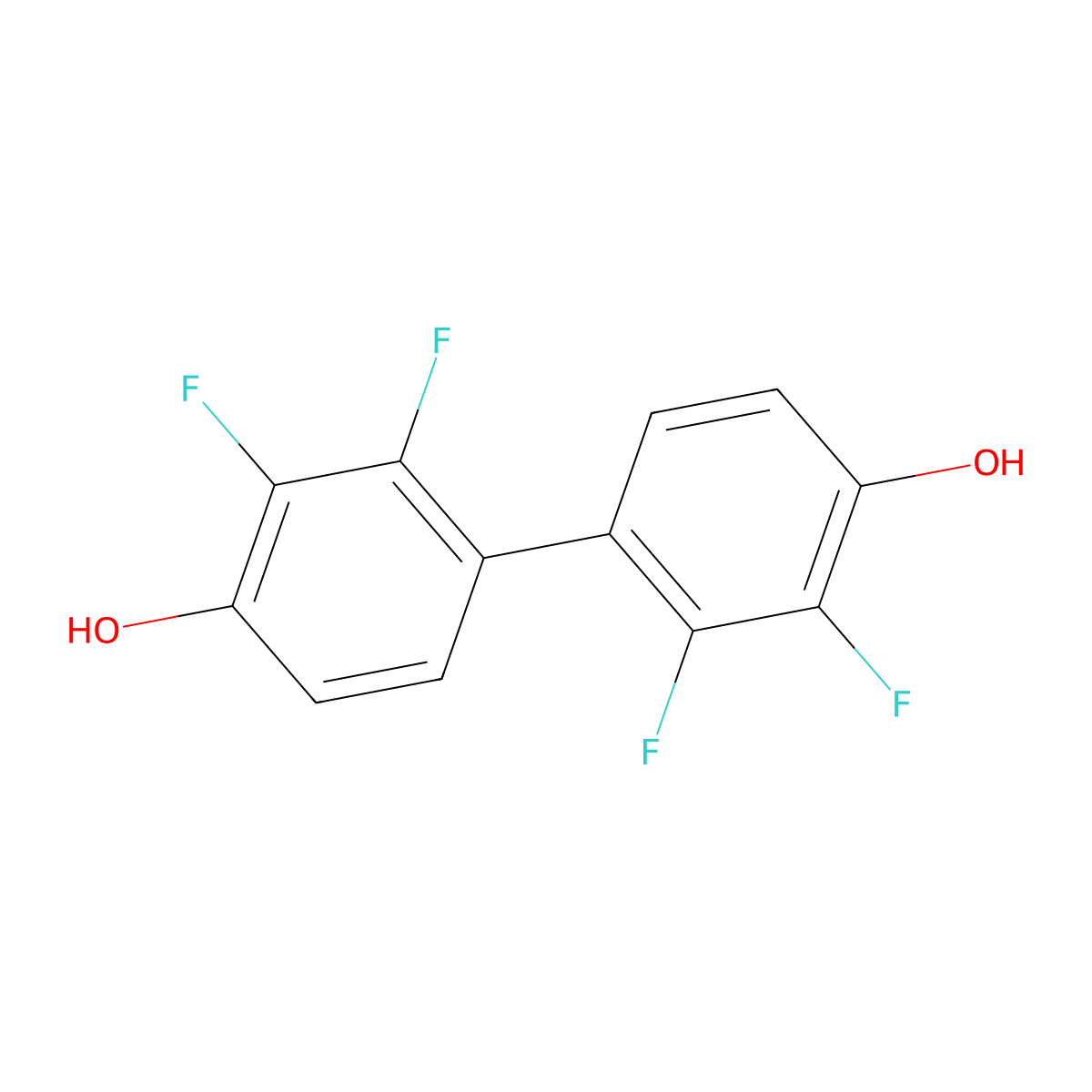 4-(2,3-Difluoro-4-hydroxyphenyl)-2,3-difluorophenol molecular structure, CAS 1788080-28-3