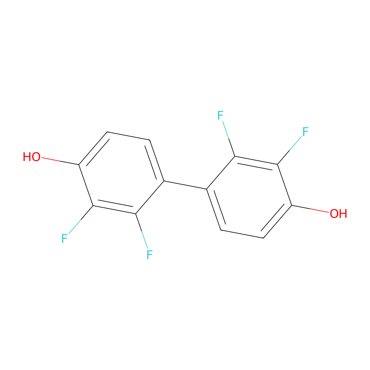 4-(2,3-Difluoro-4-hydroxyphenyl)-2,3-difluorophenol molecular structure, CAS 1788080-28-3