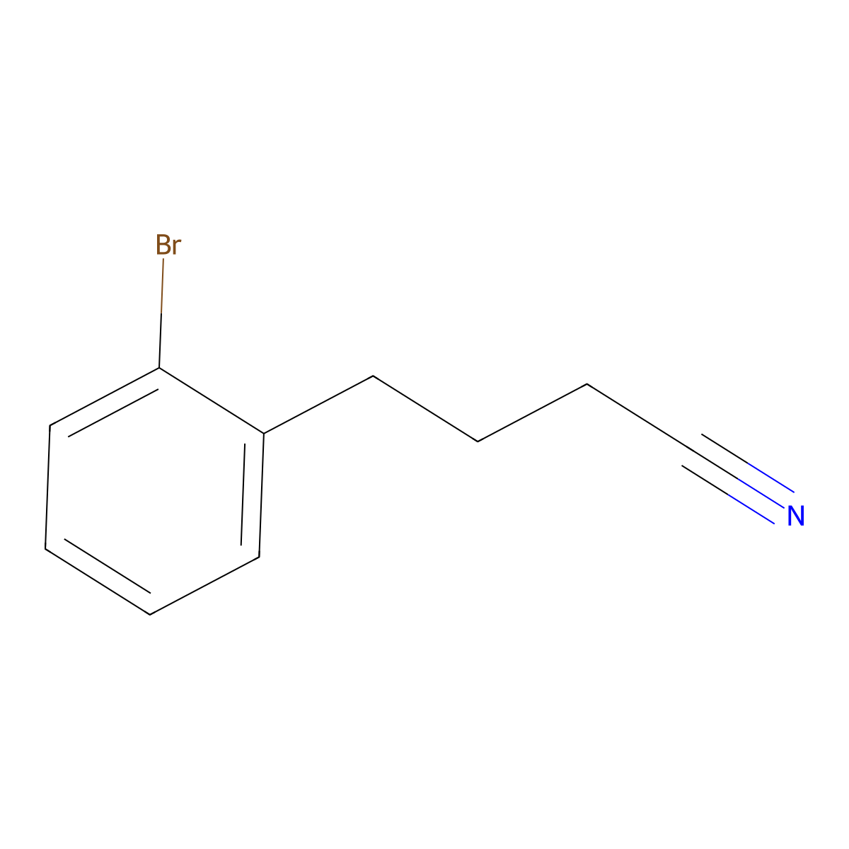 4-(2-Bromophenyl)butanenitrile molecular structure, CAS 178809-32-0