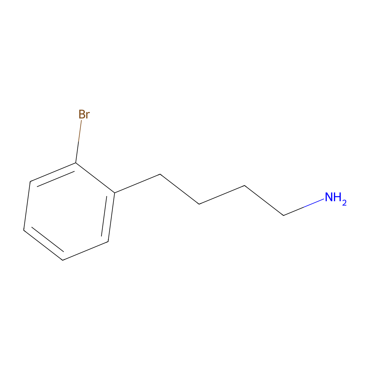 2-Bromo-benzenebutanamine molecular structure, CAS 178809-33-1