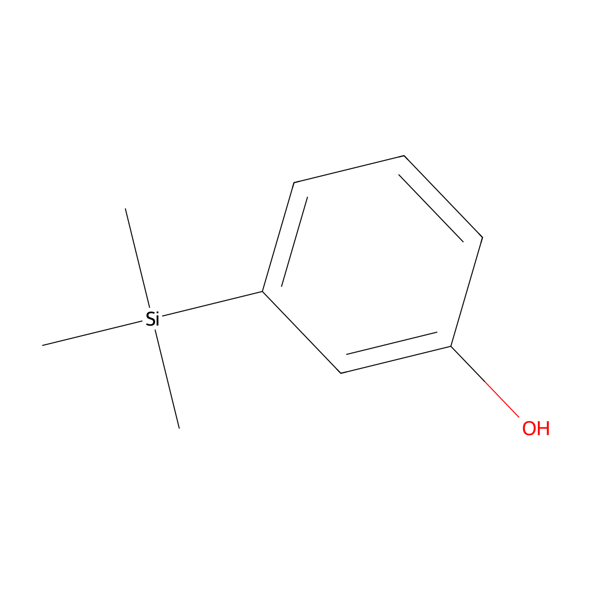 3-(Trimethylsilyl)phenol molecular structure, CAS 17881-95-7