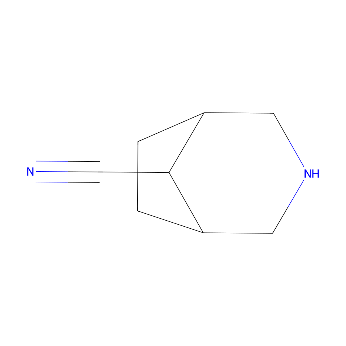3-Azabicyclo[3.2.1]octane-8-carbonitrile molecular structure, CAS 1788126-75-9