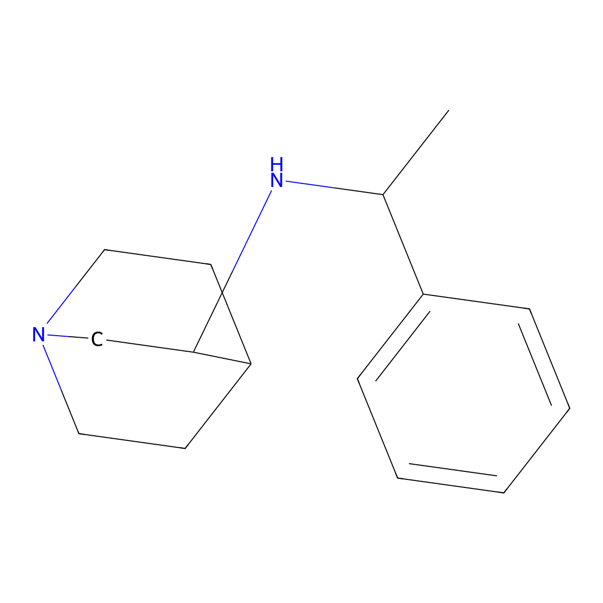 N-((R)-1-Phenylethyl)quinuclidin-3-amine molecular structure, CAS 1788165-72-9