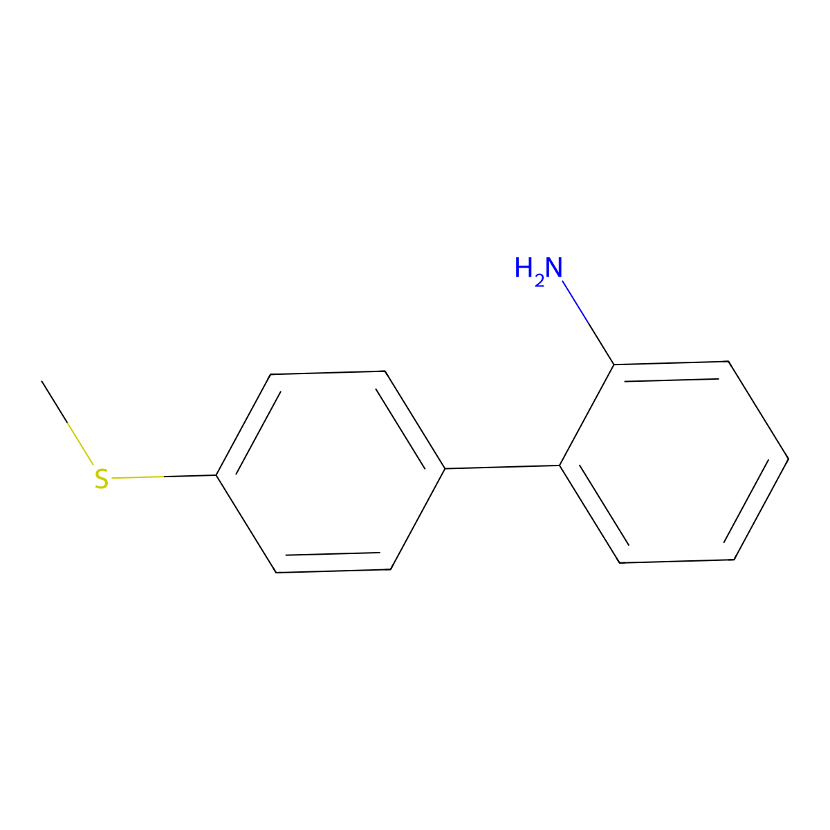 2-[4-(Methylsulfanyl)phenyl]aniline molecular structure, CAS 178817-11-3