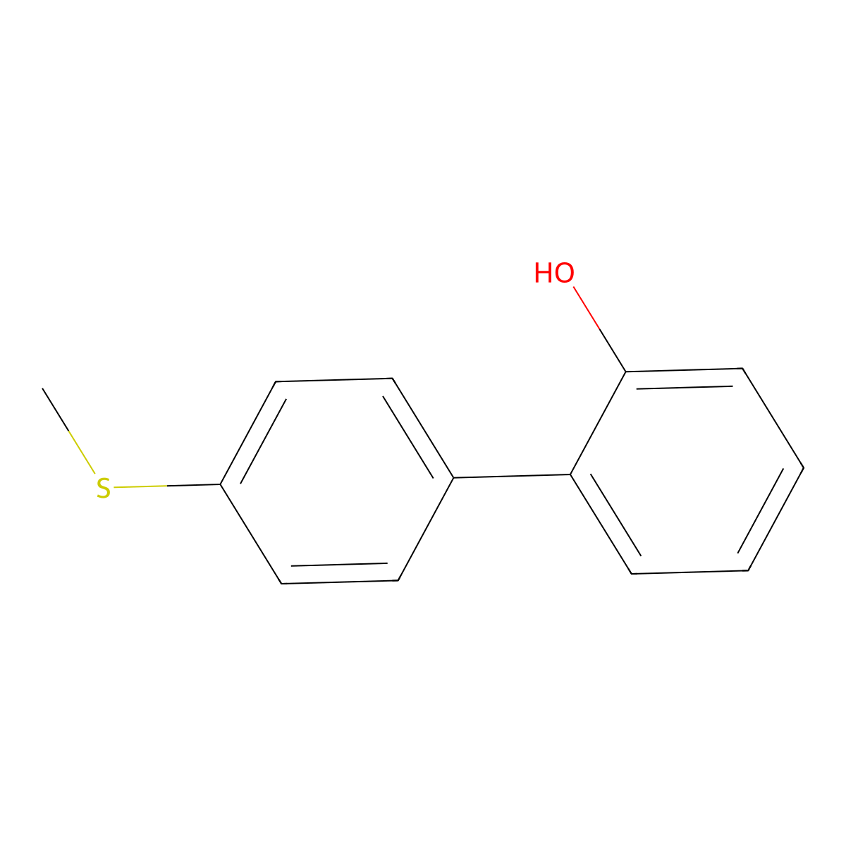 2-(4-Methylthiophenyl)phenol molecular structure, CAS 178817-13-5