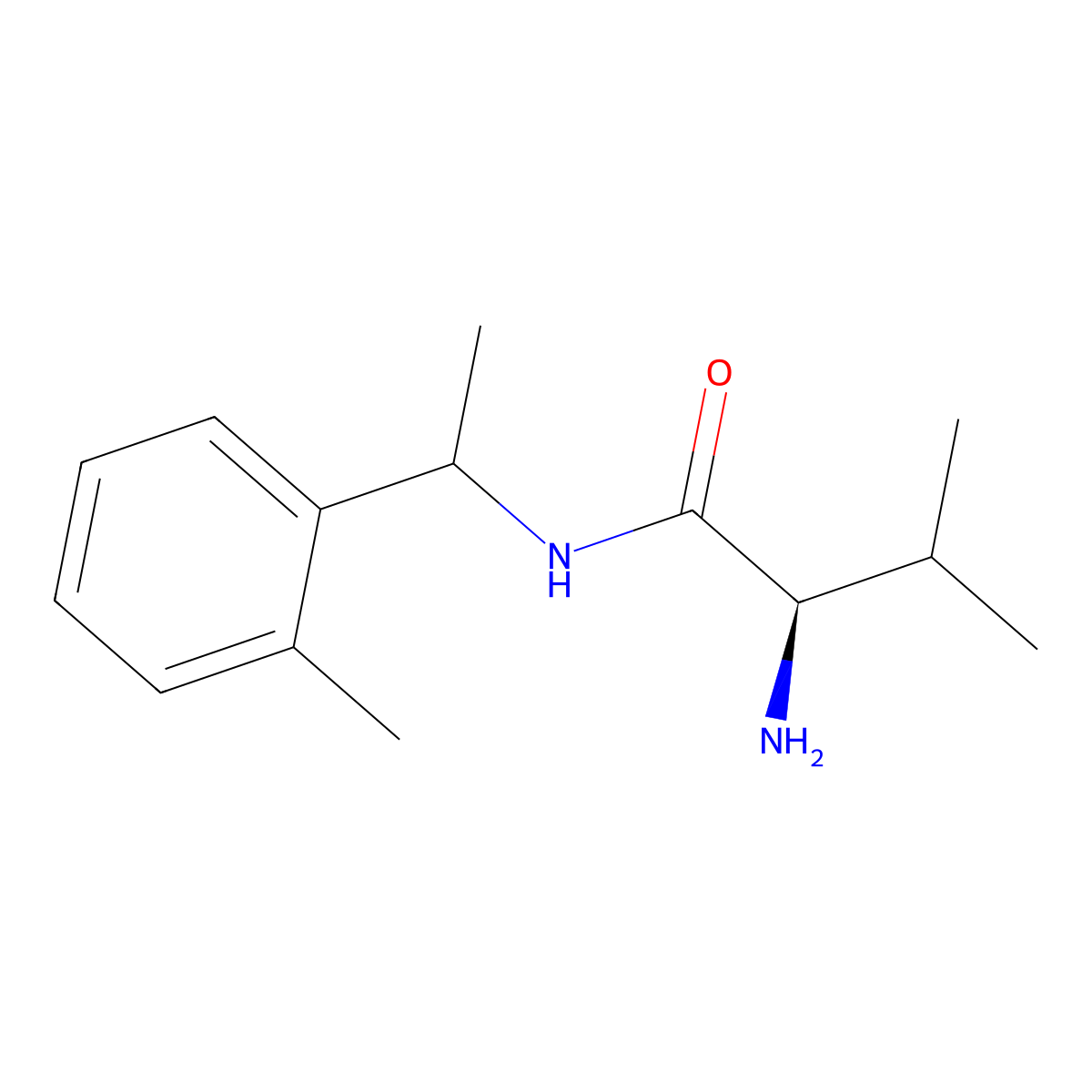 (2r)-2-Amino-3-methyl-N-(1-(o-tolyl)ethyl)butanamide molecular structure, CAS 1788176-11-3